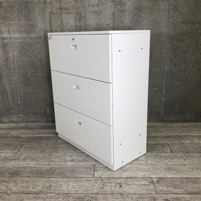 【4台入荷】人気高！ラテラル（引き出し）タイプシンライン（ThinLine）シリーズホワイト◆イトーキ（ITOKI）
                        シンライン
                                    中古
            