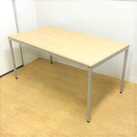 インテリア性◎デザインを追求したミーティングテーブル　オカムラ　トレッセ　ネオウッドライト　W1500×D800