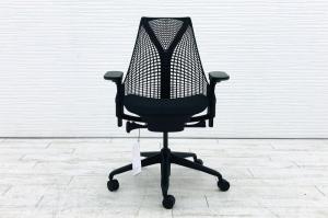 【希少在庫！未使用！状態良好品！】上質で美しいデザイン！■HermanMiller(ハーマンミラー)　/　SAYL Chair(セイルチェア)　可動肘　ブラック【※外部倉庫在庫品（店頭在庫無）】（店頭在庫無）【OI】
