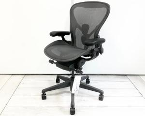 【試座不可／キャンペーン対象外】大人気／定番　◆Hermanmiller／ハーマンミラー　◆Aeron／アーロン　＊リマスタード／フル装備／Bタイプ＊ ※横浜本店撮影画像※