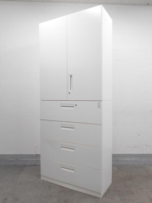 【入替特価品】【圧倒的収納力】コクヨ/エディア/ホワイト/上（両開き）下（4段ラテラル）【G2】
                        エディア
                                    中古
            