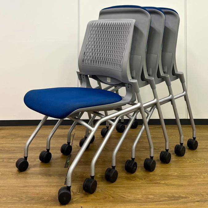 【4脚セットで販売】コクヨ　オルディナ　ネスティングチェア　ブルー×グレー
                        オルディナ
                                    中古
            