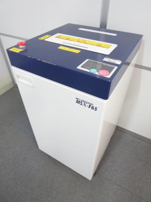 【サクサクカットできて業務効率アップ！】■明光商会製　パワークロスカットシュレッダー　MSX-F65　■最大65枚細断！大量の書類もまとめて処理できます！！
                        MSXシリーズ
                                    中古
            