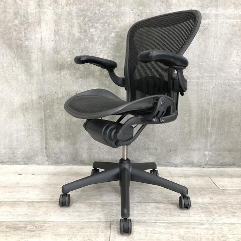 【中古】アーロンチェア（ランバー　フル装備） Herman Miller/ハーマンミラー 肘付ハイバックチェア 432639