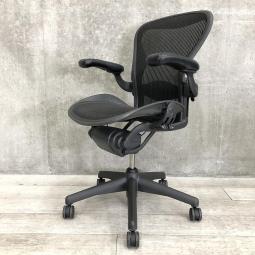 中古】アーロンチェア Herman Miller/ハーマンミラー 肘付ハイバック