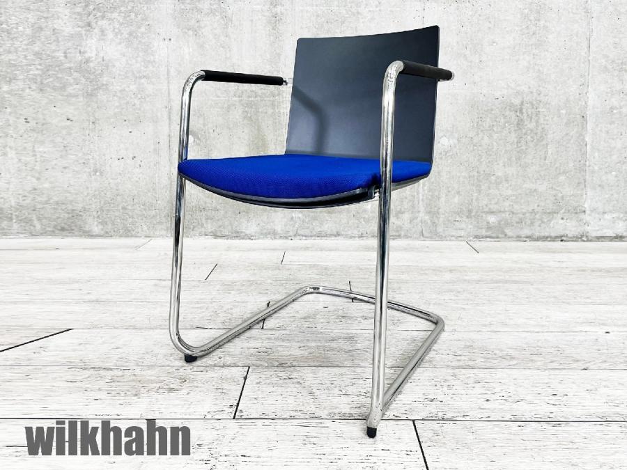 wilkhahn/ウィルクハーン　neos / ネオス　カンティレバーチェア　ブラックXブルー
                        その他シリーズ
                                    中古
            