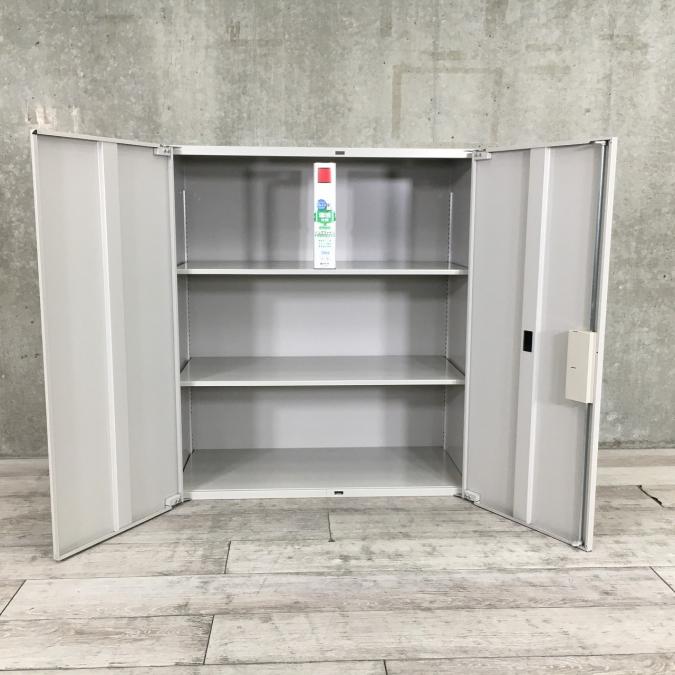 両開き書庫　イトーキ製シンライン　ＷＥ色 中古】シンライン イトーキ/ITOKI ローキャビネット／両開き 498622