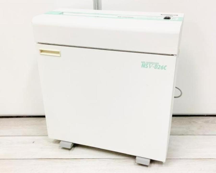 【限定1台入荷！】コンパクトなデスクサイドシュレッダー！中古　シュレッダー　OA機器　個人情報保護法　セキュリティ　メディアカット対応可能　MSV-D26C
                        MSVシリーズ
                                    中古
            