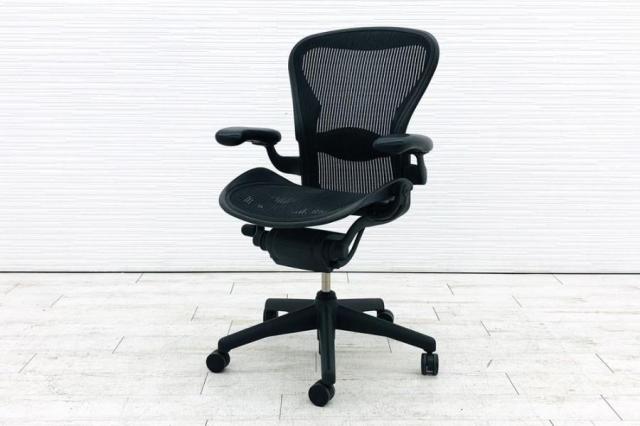 中古】アーロンチェア Herman Miller/ハーマンミラー 肘付ハイバック