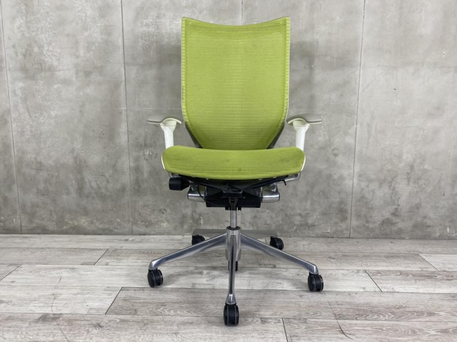 【訳あり】オカムラ（okamura）バロンチェア ハイバック メッシュ 中古】バロンメッシュチェア オカムラ/okamura 肘付ハイバック