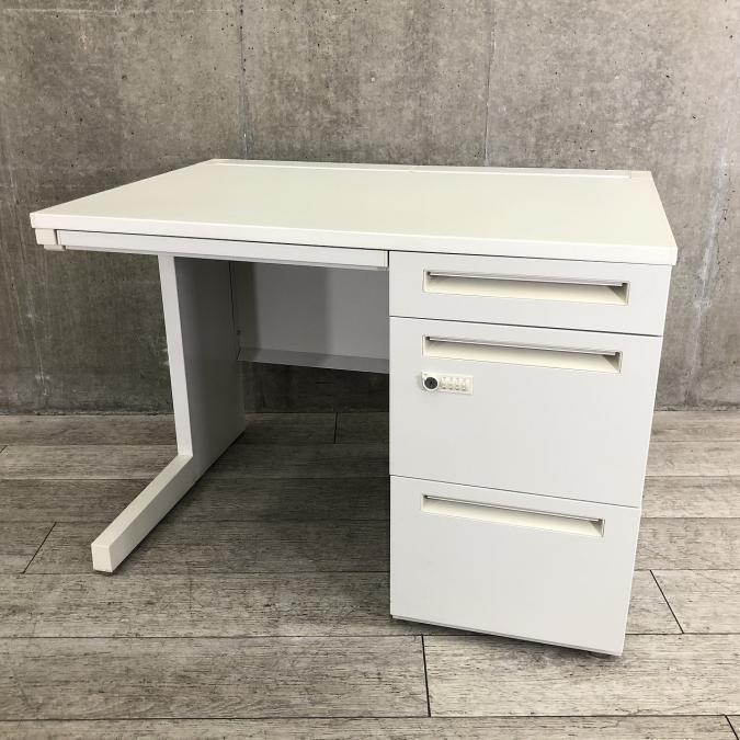 【¥21,100→¥16,800！】商品入替20％OFF！　内田洋行（UCHIDA）スカエナデスク　ダイヤル錠　片袖机　幅1000㎜　■色：ホワイト【β2409】【T10】【RP】
                        スカエナ
                                    中古
            