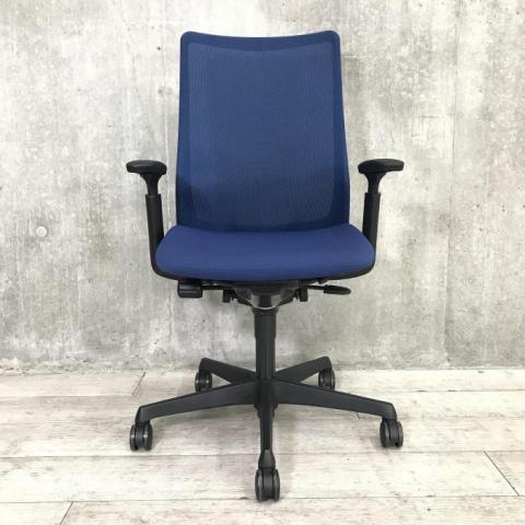 中古】フルーエントチェア オカムラ/okamura 肘付ハイバックチェア 