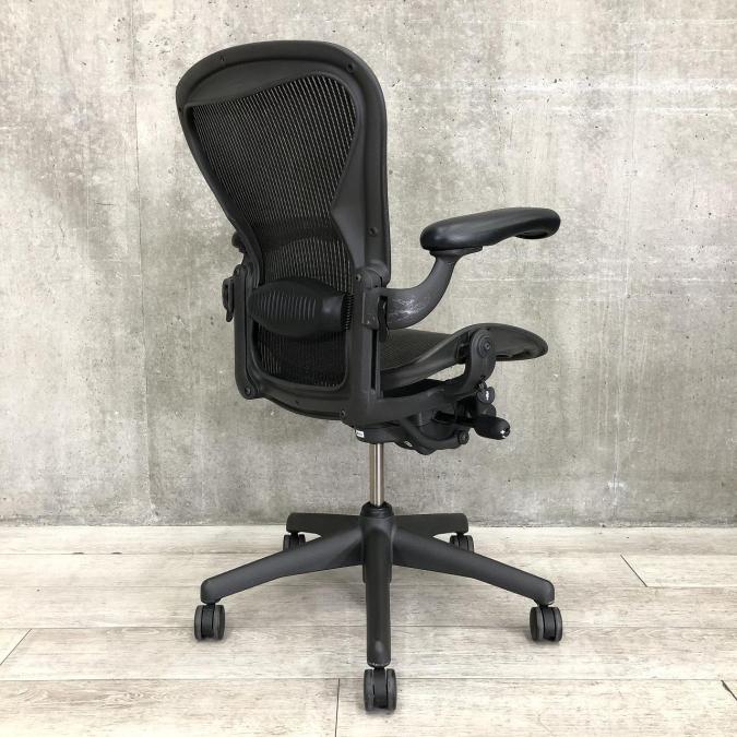 [送料込み]ハーマンミラーアーロンチェア(肘付ハイバックチェア) 中古】アーロンチェア Herman Miller/ハーマンミラー 肘付