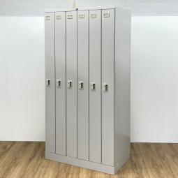 ウチダ製　システムシリーズ　グレーカラー　6人用ロッカー！！