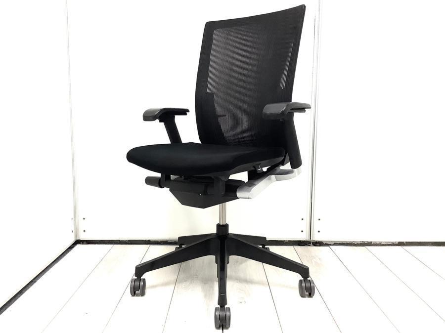 【中古】ヴェントチェア イトーキ/ITOKI 肘付ハイバックチェア 435543 - 中古オフィス家具ならオフィスバスターズ