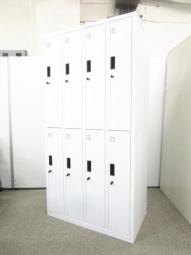 【1台限定！！】【稀少な8人用ホワイトロッカー】【良好品】人気のホワイト！整理整頓しやすい！