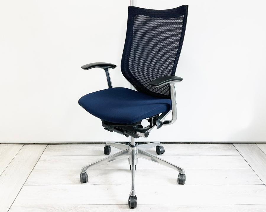 【不動の人気チェア入荷！】オカムラ（okamura）バロンチェア　■色：ブルー　ハイバック＆メッシュ仕様　固定肘付き
                        バロンチェア
                                    中古
            