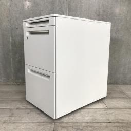 【A4ファイルが2段収納可能！】書類がたっぷり入ります/キャビネット/定番デスク下の収納　ワゴン