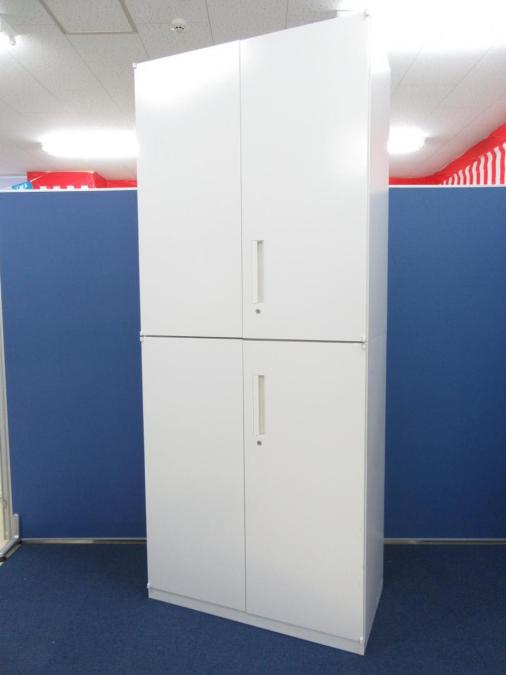 【在庫入替セール（本在庫限定価格）】【オフィスの書類をスッキリ整理！】■ウチダ　上下両開き書庫セット　ホワイト　H2150ｍｍ　A00926090
                        HSシリーズ
                                    中古
            