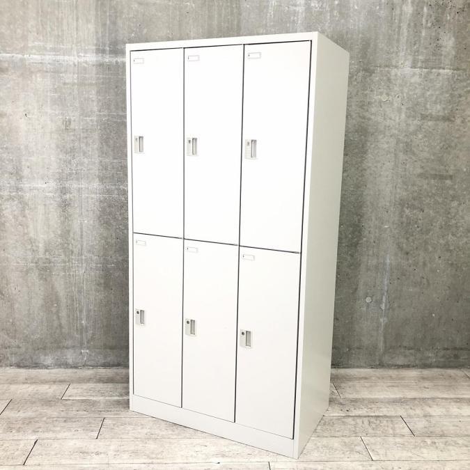 【２段３列６人用ロッカーの入荷です！】■オカムラ製　FZ　６人用ロッカー　更衣ロッカー　縦型　■ライトスモーク　【定価約14万円】
                        FZタイプ
                                    中古
            