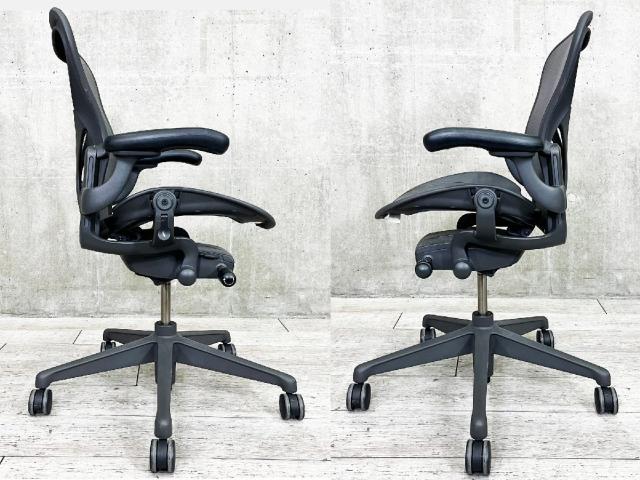 中古】アーロンチェア Herman Miller/ハーマンミラー 肘付ハイバック