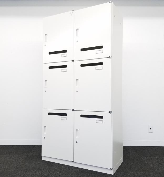 【1台限定！！】イトーキ　シンライン　6人用パーソナルロッカー　中古　シリンダー錠　メールロッカー　投函口付　ホワイト　H1790　オフィス　事務所　更衣室　ジム　収納　拠点開設　起業
                        シンラインロッカー
                                    中古
            