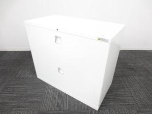 【大量入荷予定！】人気商品入荷！！オカムラ製　レクトラインシリーズ　珍しい２段引出し（ラテラル）タイプ　ホワイト