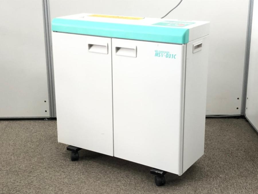 【1台限定！！】【人気の明光商会製シュレッダー!!】薄型＆パワフル、裁断屑が非常に細かく、セキュリティ性が高い!!　明光商会/MSV-D31C
                        MSシリーズ
                                    中古
            