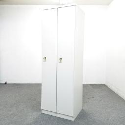 【1台入荷！】【部材欠けあり】オカムラ製2人用ロッカー　ライトスモーク色　鍵付　収納 新大阪店