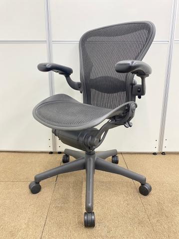 【中古】アーロンチェア（ランバー　フル装備） Herman Miller/ハーマンミラー 肘付ハイバックチェア 438530