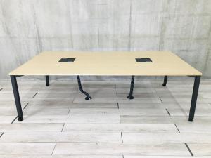【南】【会議や作業用の大型テーブル】大人気　入荷！！　木目ナチュラル