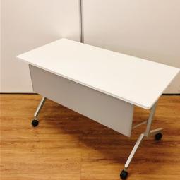 サイドスタックテーブル　コクヨ　会議室　研修用　打合せ　ミーティング　収納　折り畳み　幕板　ホワイト