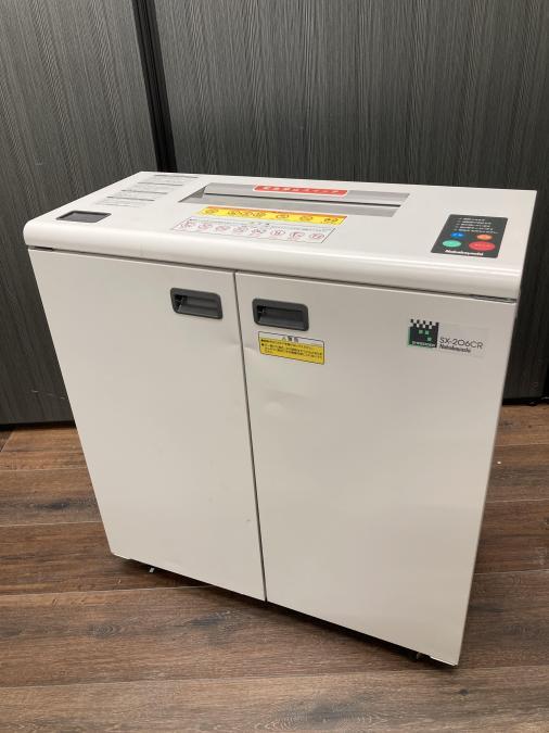 【訳あり品：正面凹みキズ】【在庫入替セール品】ナカバヤシ製　SX-206CR　クロスカットタイプ　業務シュレッダー！！
                        スタンダードシュレッダー
                                    中古
            