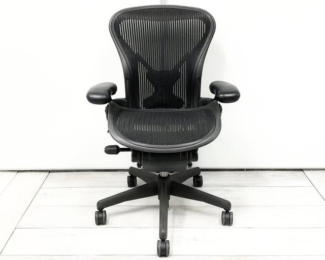 【中古】アーロンチェア Herman Miller/ハーマンミラー 肘付ハイバックチェア 440139