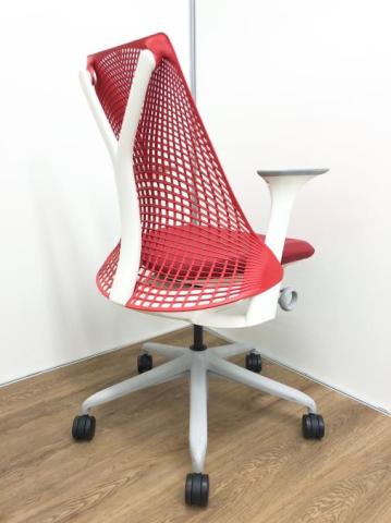 【中古】セイル 前傾機能無 Herman Miller/ハーマンミラー 肘付ミドルバックチェア 440340