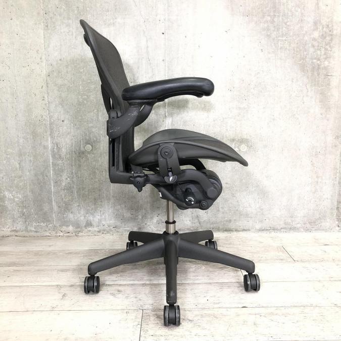 [送料込み]ハーマンミラーアーロンチェア(肘付ハイバックチェア) 中古】アーロンチェア Herman Miller/ハーマンミラー 肘付