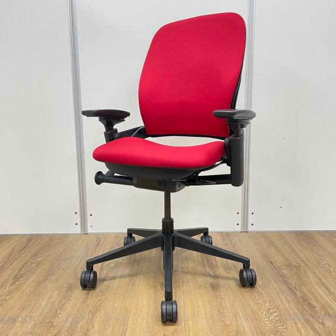 【中古】リープV2 Steelcase/スチールケース 肘付ハイバックチェア 