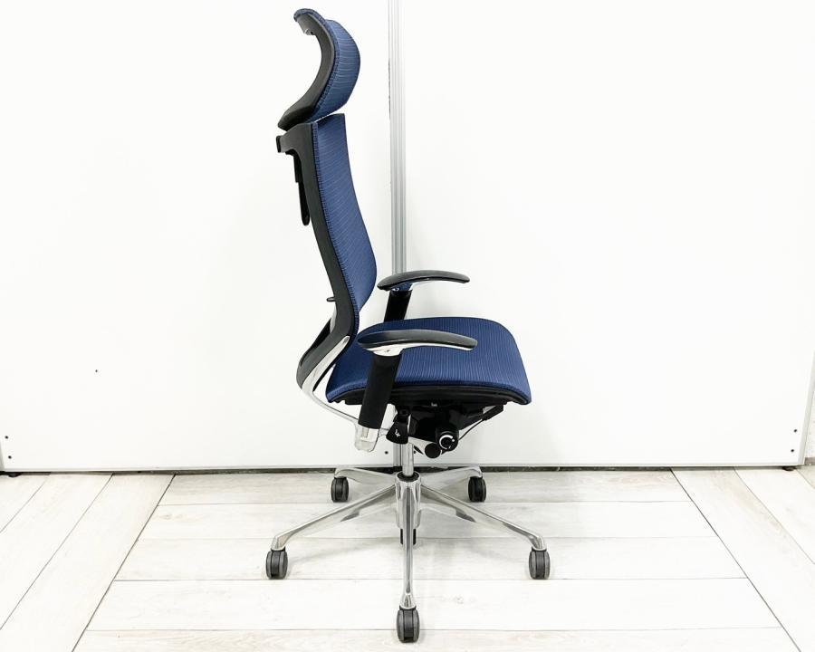 【中古】バロンメッシュチェア オカムラ/okamura 肘付ハイバックチェア 441735 - 中古オフィス家具ならオフィスバスターズ