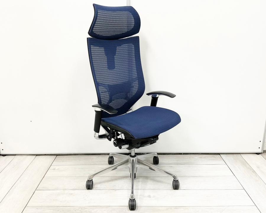 【中古】バロンメッシュチェア オカムラ/okamura 肘付ハイバックチェア 441735 - 中古オフィス家具ならオフィスバスターズ