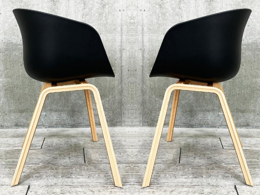 【HAY ダイニングチェア】アバウトアチェア　AAC22　ブラック HAY ABOUT A CHAIR AAC22 2.0 / ヘイ アバウト ア チェア AAC22