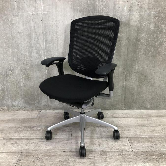 【オカムラの最高峰メッシュチェア】■オカムラ（okamura）　コンテッサ （Contessa）ハイバック　背面メッシュ　座面クッション　■可動肘　■ブラック【肘パット使用感有】
                        コンテッサチェア
                                    中古
            