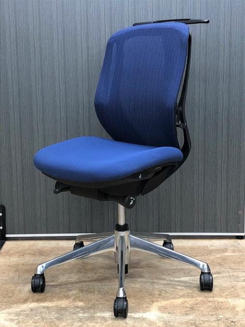 【一人ひとりのからだに合わせてフィット！】okamura　オカムラ　シルフィーメッシュ　ブルー　肘無　ローバック　中古　高級チェア　ハンガー付
                        シルフィーメッシュ
                                    中古
            