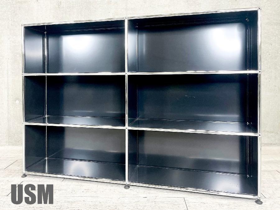 USMハラー　2連3段キャビネット　グラファイトブラック　シェルフ　モジュラーシステム　D250　OPOPOP
                        USMハラー キャビネット
                                    中古
            