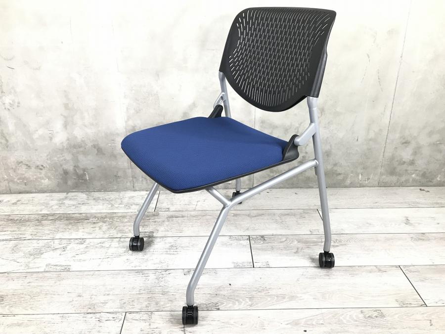 【定価約6万円】【長時間の打合せでも快適な座り心地のネスティングチェアの入荷です】■オカムラ製　ルナ　ネスティングチェア
                        ルナ
                                    中古
            