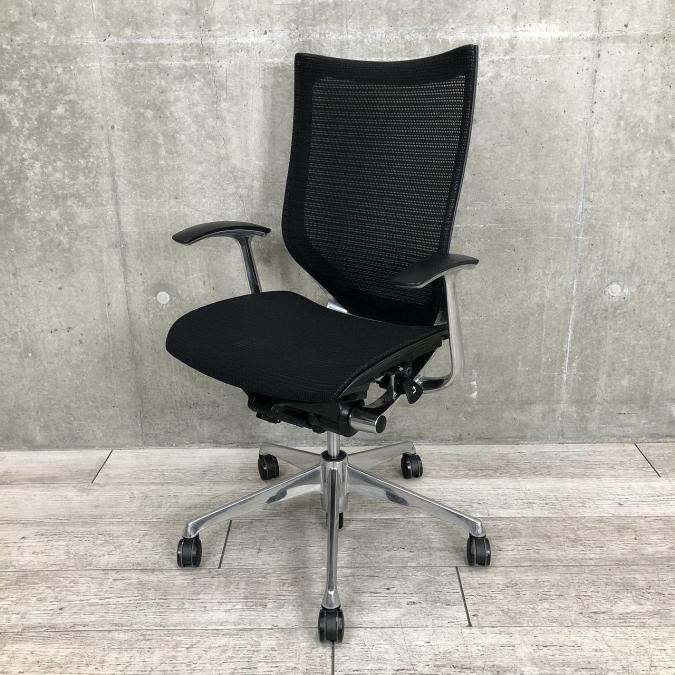 【中古 A(中古品)】Baron(バロン)CP45AR-FDH1 中古】バロンメッシュチェア CP45AR FDH1 オカムラ/okamura 肘付