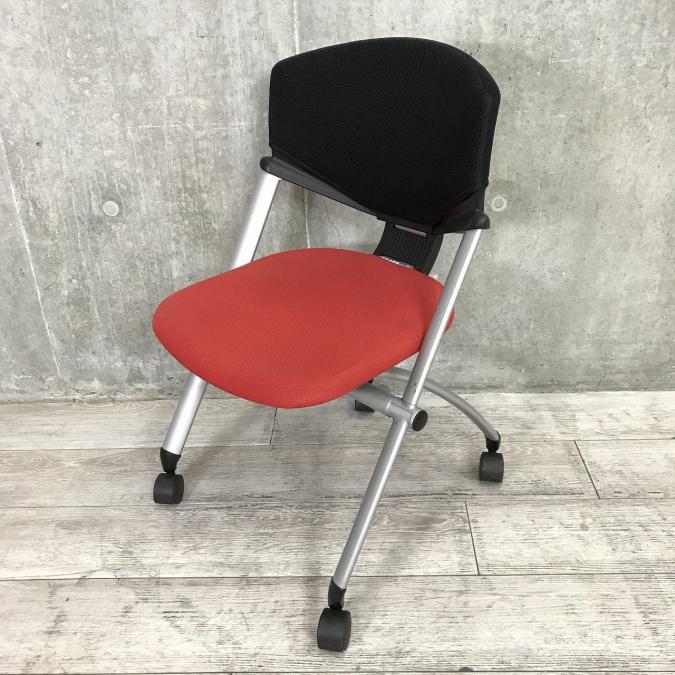 【在庫入替セール品！】【グッドデザイン賞受賞品!!】鮮やかなレッドでオフィスが映える!!コクヨ製　コルサチェア　色:レッド
                        コルサ
                                    中古
            