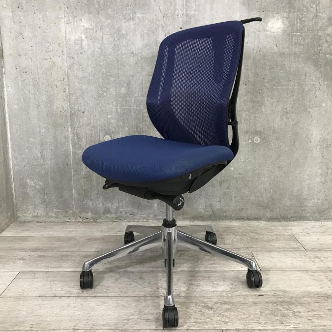 ax　オカムラ　シルフィーチェア　ローバック　固定肘　前傾機能　メッシュ　中古品 中古】シルフィーメッシュ オカムラ/okamura 肘付ローバック