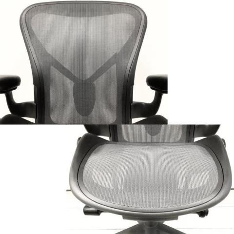 【中古】アーロンチェア アーロンチェア リマスタードライト Herman Miller/ハーマンミラー 肘付ハイバックチェア 446720