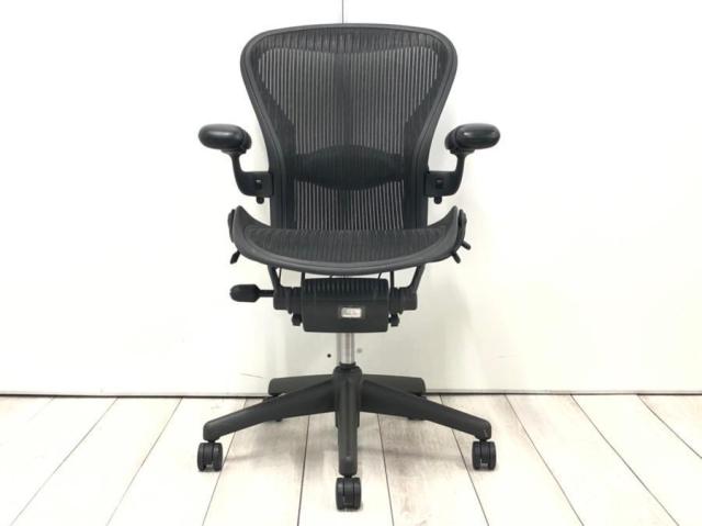 【中古】アーロンチェア（ランバー　フル装備） Herman Miller/ハーマンミラー 肘付ハイバックチェア 447056