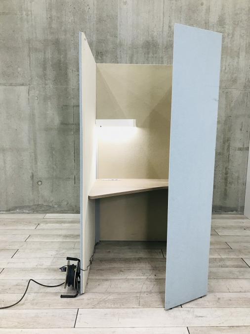 【中古】 ドレープ ワークブース オカムラ/okamura 美品 中古】ドレープ ワークブース オカムラ/okamura 集中ワーク